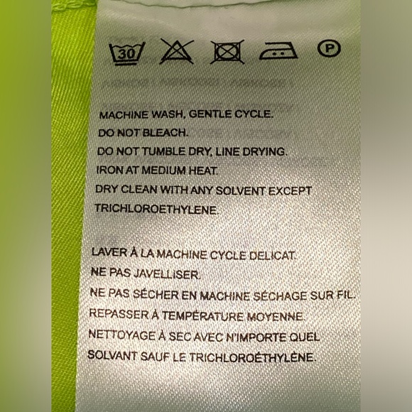 NWT Farm Rio Piping Lime Green Midi Dress - Sz S - Picture 9 of 10